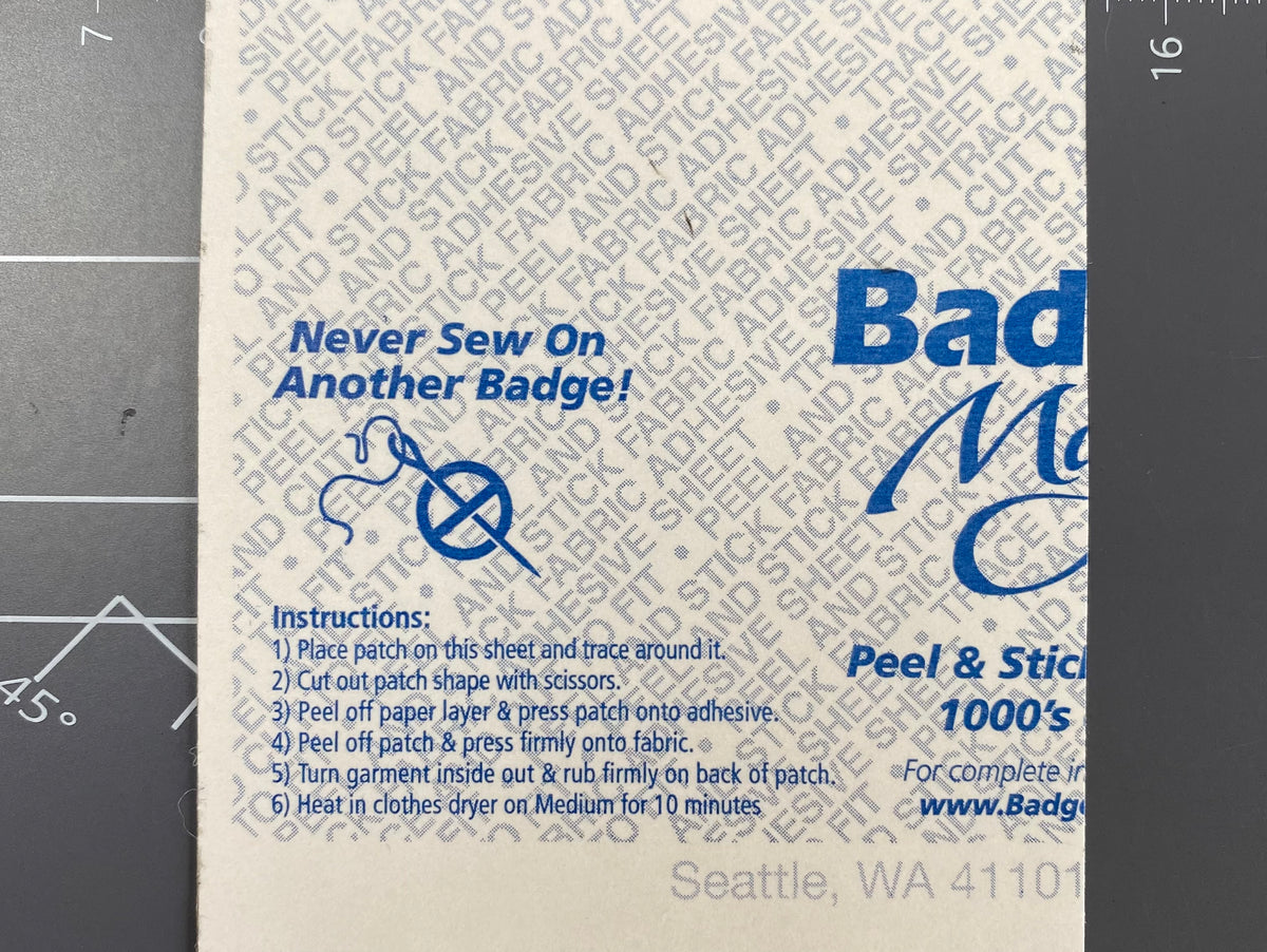 Never sew on another patch!