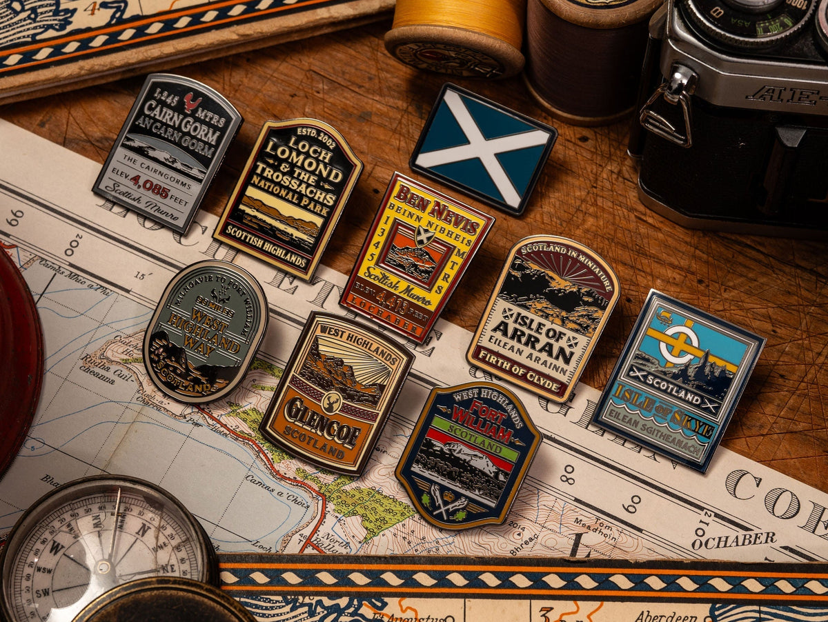 Scottish pin badges