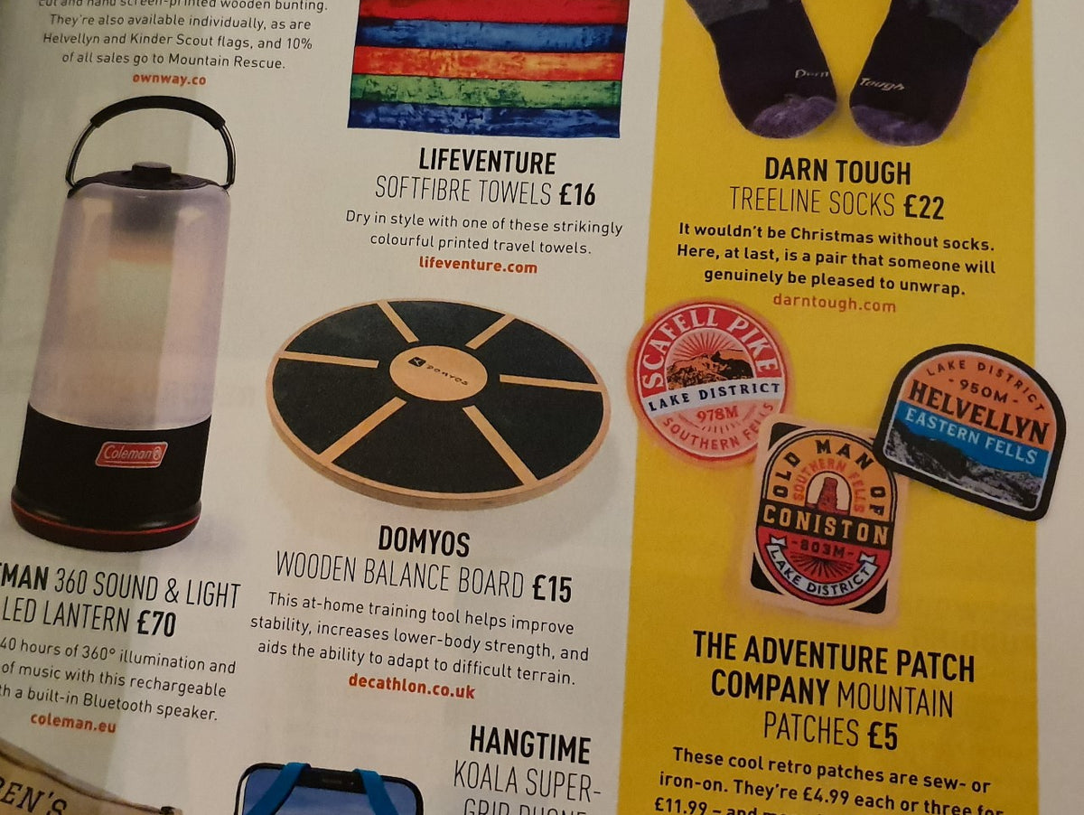 New Lake District Fells Patches - as featured in Trail Magazine!
