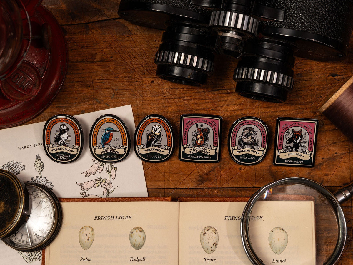 New - British Wildlife Pin Badges!