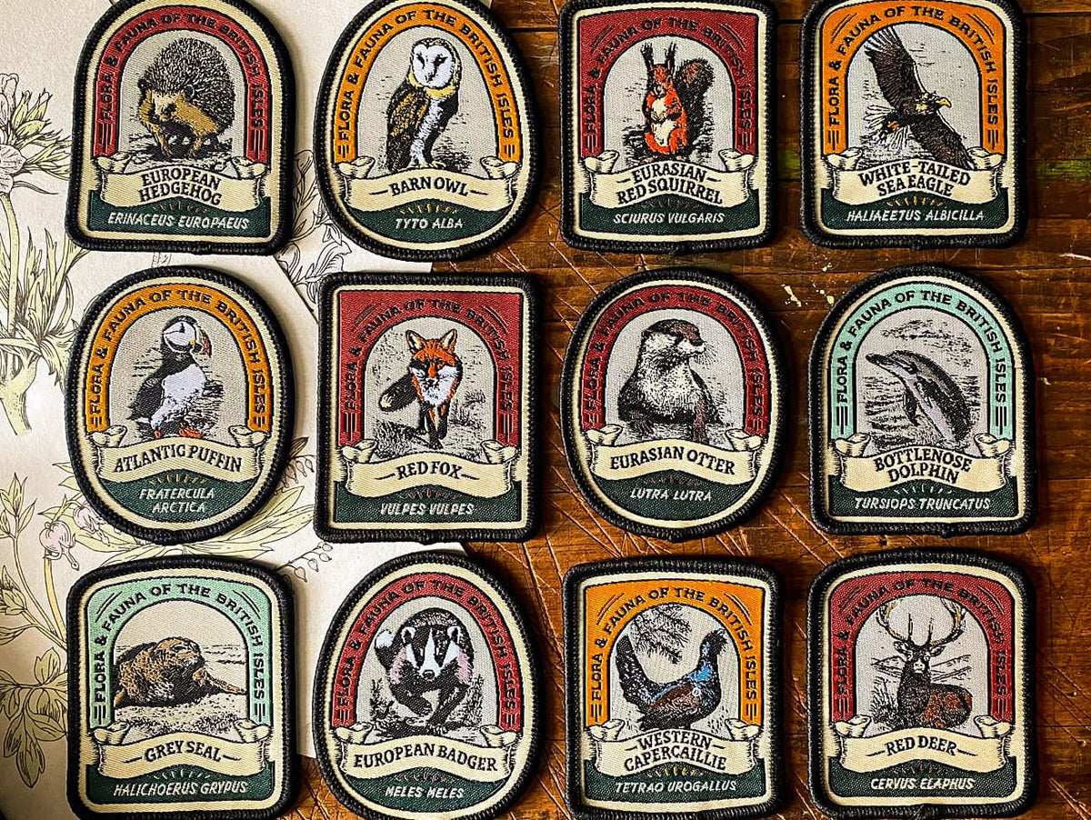 New British Wildlife Patches! First 12 in the range