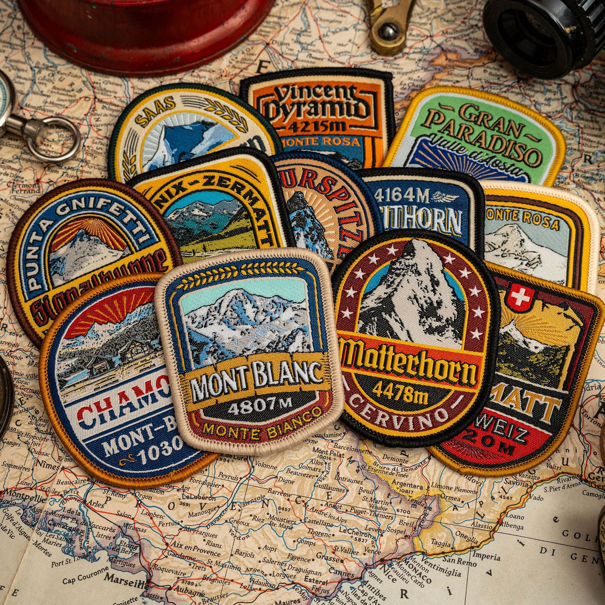 European Mountain patches