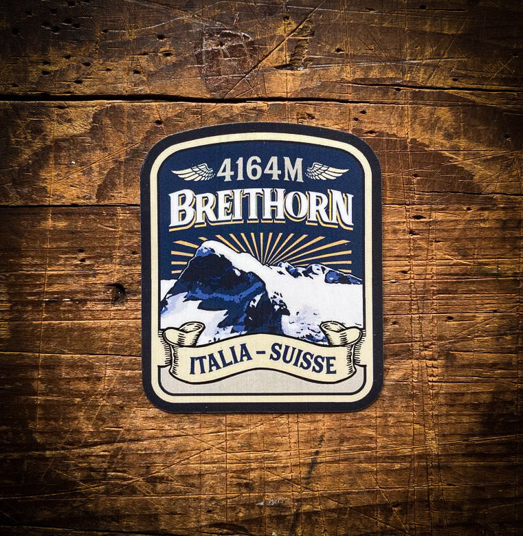 Breithorn waterproof vinyl sticker – 5cm x 6cm, UV resistant, dishwasher safe, Alps 4000er sticker