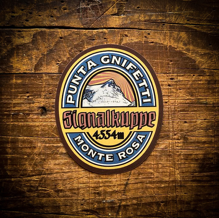 Signalkuppe waterproof vinyl sticker – 5.2cm x 6.3cm, UV resistant, dishwasher safe, Monte Rosa sticker