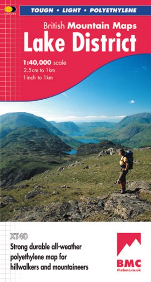 Lake District (British Mountain Map) by Harvey Maps – 1:40,000 waterproof map cover