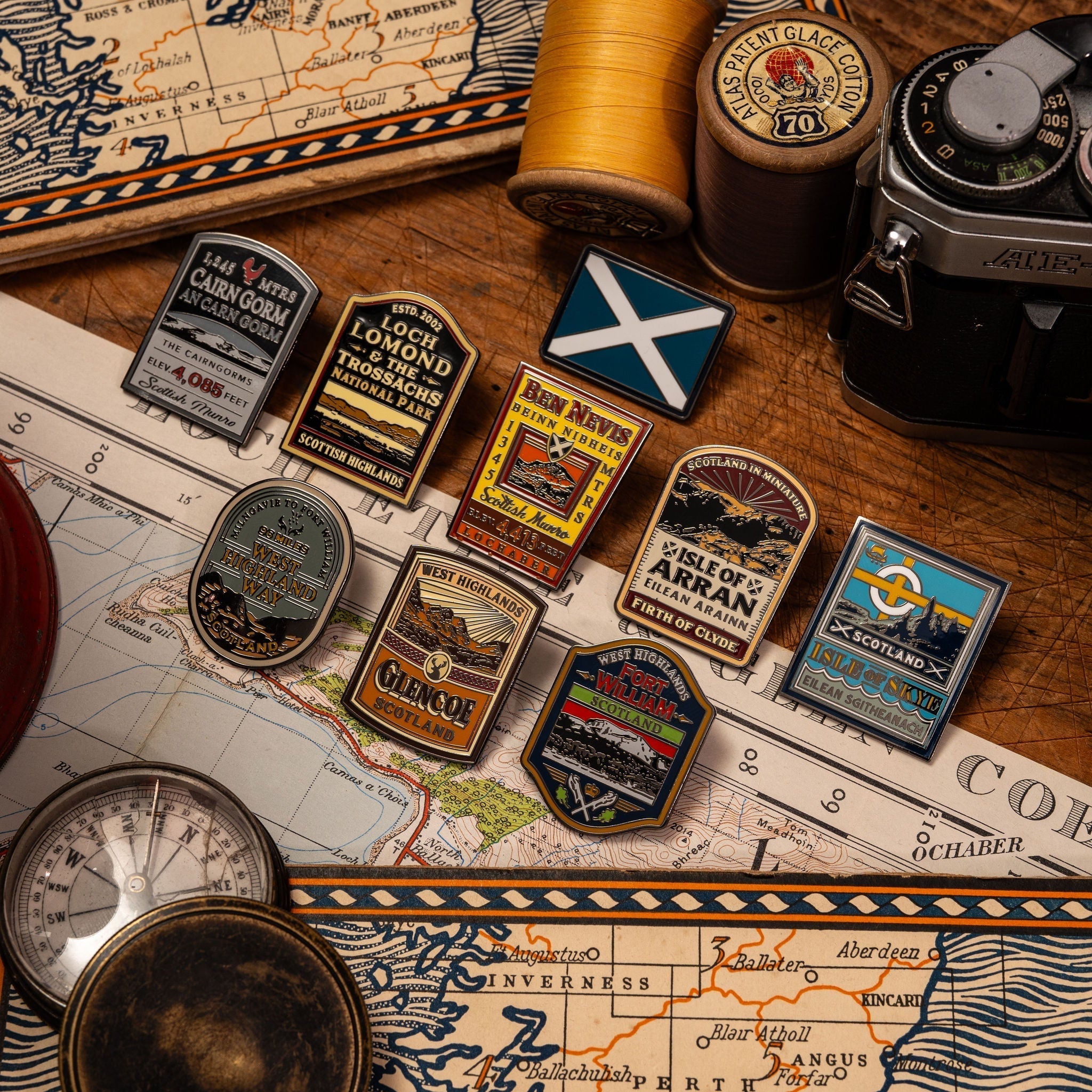 Scottish pin badges