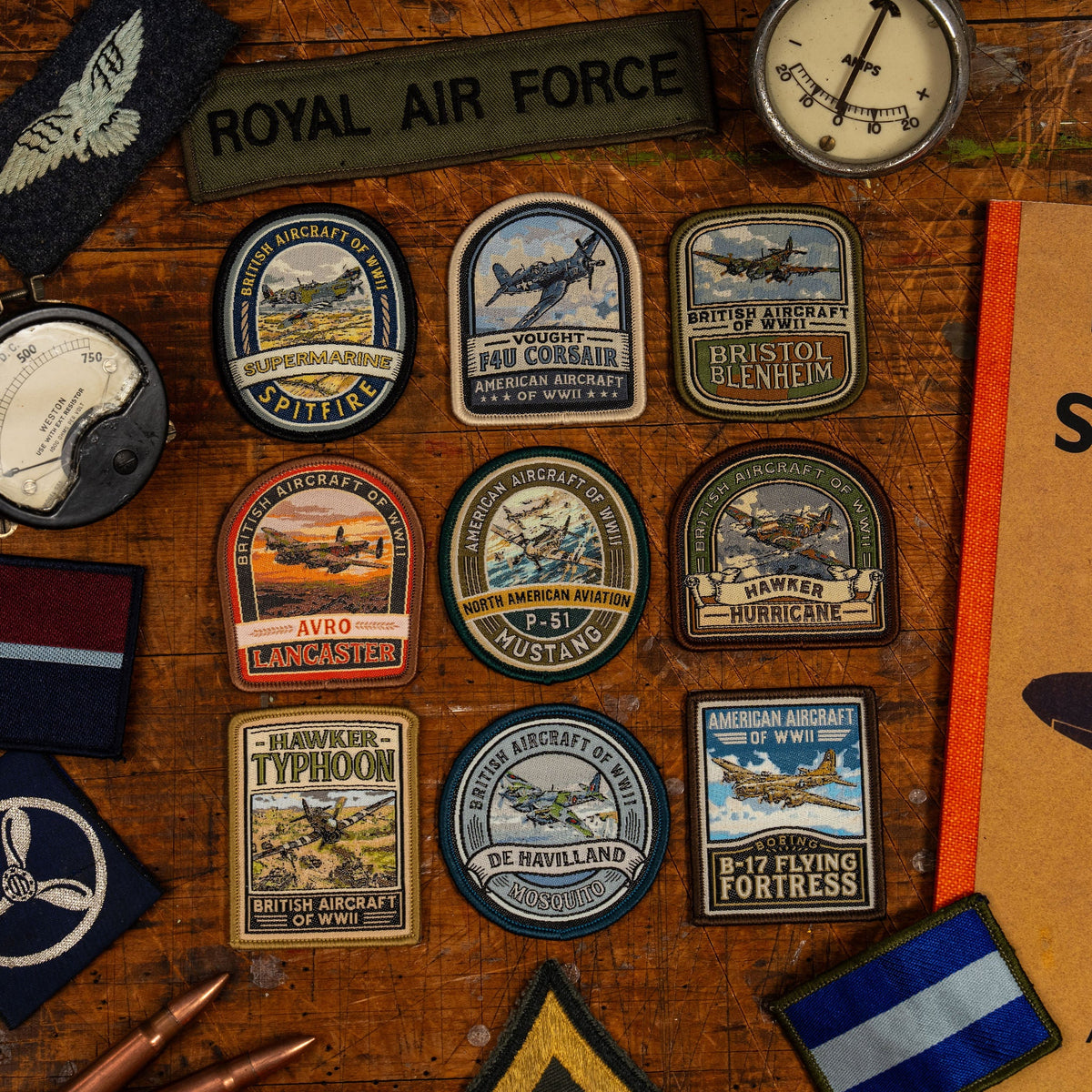 Iconic WWII Aircraft patches