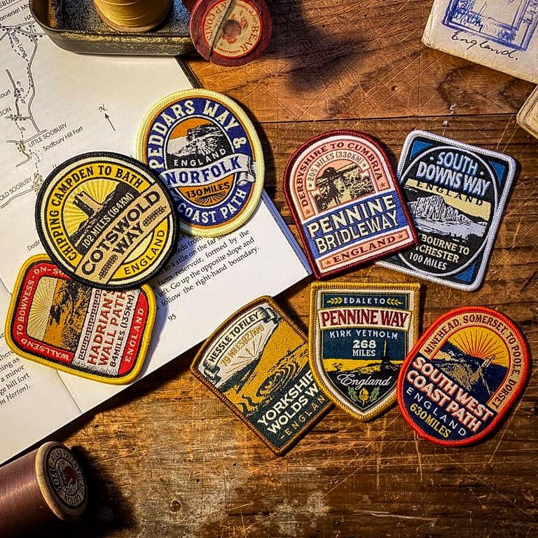 UK National Trails patches (first 8 in the collection)