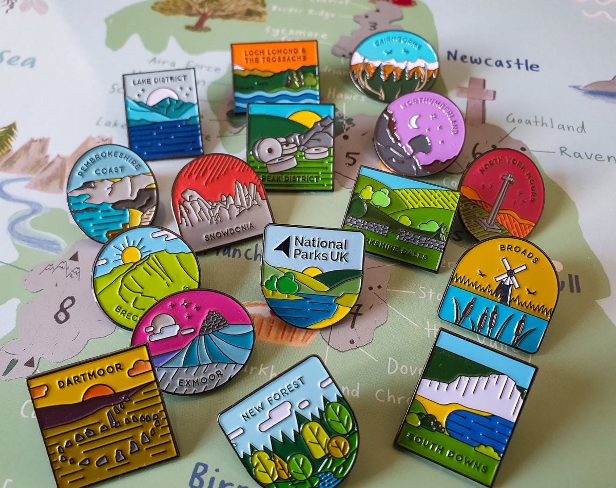 UK National Park Pins