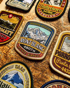 European Alps patches (set of 12) - £15 off bundle deal!