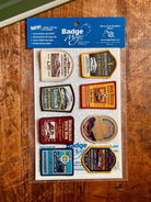 Badge Magic adhesive sheet in use on a patch - cut to fit adhesive for iron-on or stick-on application