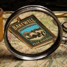 Bakewell keyring close-up detail - hard enamel keyring for Peak District visitors