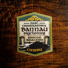 Bannau Brycheiniog (Brecon Beacons) waterproof vinyl sticker – 62mm x 62mm, UV resistant, dishwasher safe