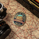 Bourton-on-the-Water fridge magnet product shot - hard enamel magnetic keepsake displayed