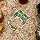 Castleton hard enamel fridge magnet - Peak District village, pub sign design, magnetic backing