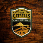 Catbells waterproof vinyl sticker – 54mm x 76mm, UV resistant, dishwasher safe Lake District fell sticker