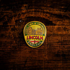 City of Lincoln hard enamel pin - historic cathedral city in Lincolnshire, pub sign design, butterfly clasp