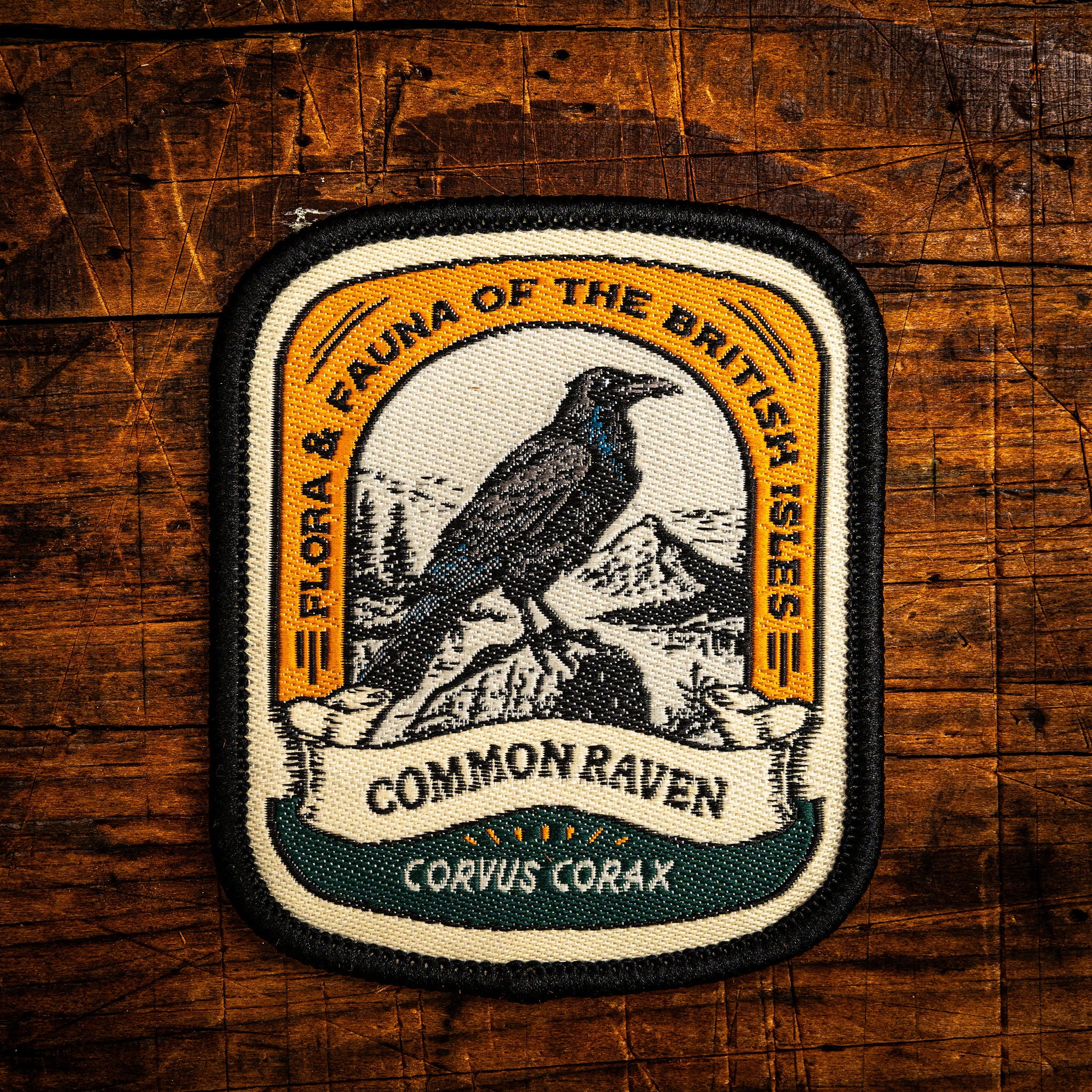 Common Raven patch – The Adventure Patch Company