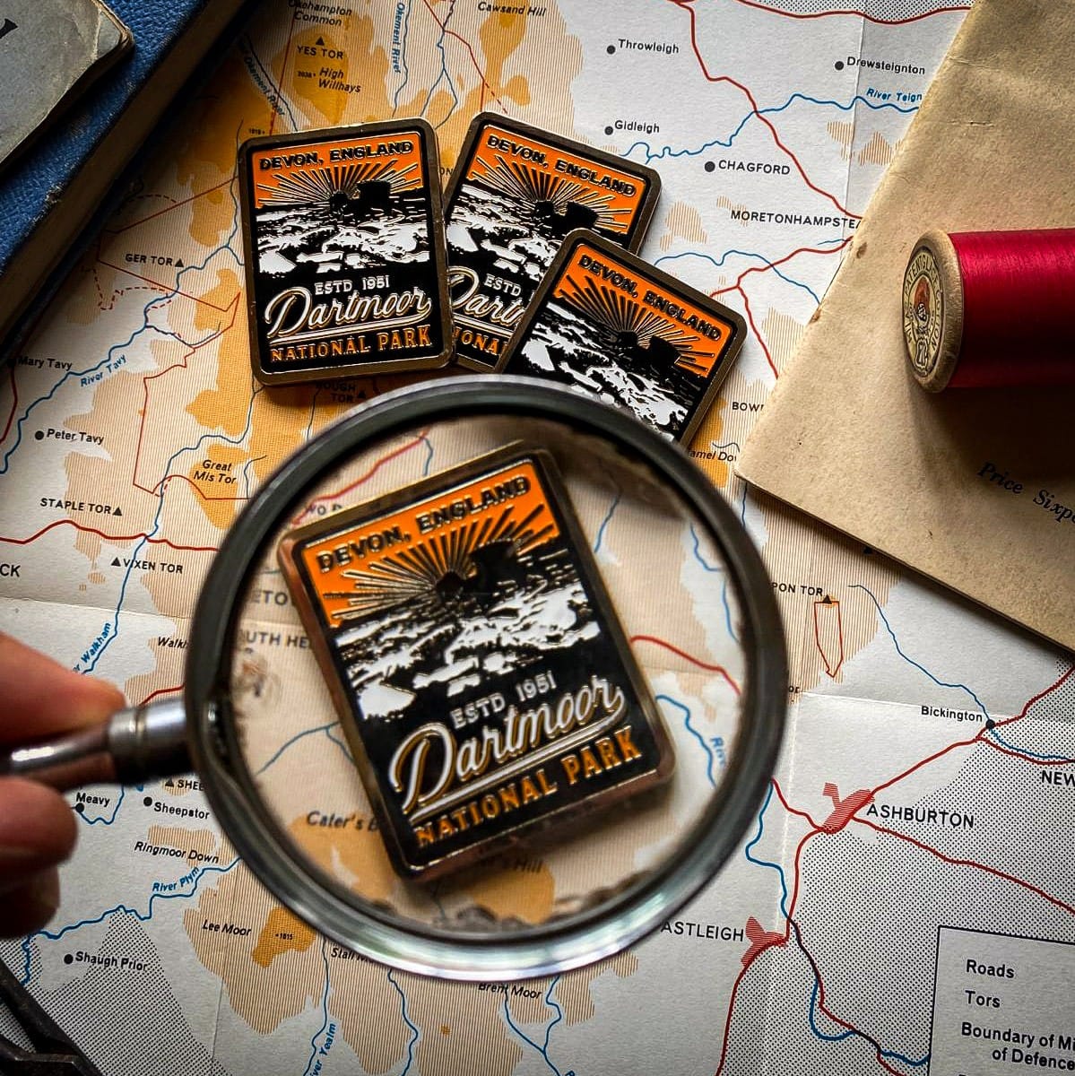 Adventure fridge magnets collection - Dartmoor National Park magnet included in range