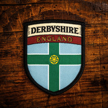 Load image into Gallery viewer, Derbyshire county flag patch