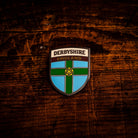 Derbyshire County Flag hard enamel pin - county flag of Derbyshire, butterfly clasp