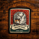 Fallow Deer retro woven patch - iconic British deer species, wildlife patch, iron-on backing