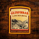 Glenfinnan retro woven patch - beautiful West Highlands glen, home of the famous viaduct, Scotland, iron-on