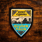 Glyder Fawr Celtic design woven patch – highest point of the Glyderau range in Snowdonia, iron-on