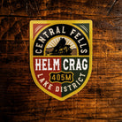 Helm Crag waterproof vinyl sticker - Central Fells Lake District, UV resistant, dishwasher safe