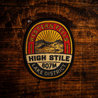 High Stile retro woven patch - highest point of the High Stile ridge, Western Fells Wainwright, iron-on