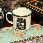 Isle of Rum camp mug product range shot - hard enamel outdoor camping mugs collection