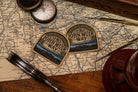 John Muir Way patch product shot - retro woven Scottish trail patch