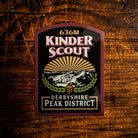 Kinder Scout waterproof vinyl sticker – Peak District highest point sticker, UV resistant, dishwasher safe
