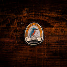 Common Kingfisher hard enamel pin - vibrant British river bird, wildlife design, butterfly clasp