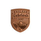Lakeland 200 bikepacking patch close-up - retro woven cycling route patch product shot