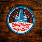 Loughrigg Fell retro woven patch – Central Fells Wainwright near Ambleside, Lake District, iron-on
