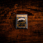 Mam Tor hard enamel pin - iconic Peak District hill above Castleton, pub sign design, butterfly clasp