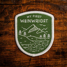 My First Wainwright retro woven patch – commemorative patch for climbing a first Lakeland fell, iron-on
