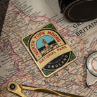 North York Moors fridge magnet close-up - hard enamel magnetic keepsake for moorland visitors