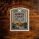 North Coast 500 waterproof vinyl sticker - iconic Scottish scenic route, UV resistant, dishwasher safe