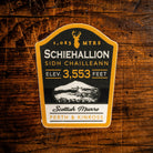 Schiehallion waterproof vinyl sticker – 62mm x 62mm, UV resistant, dishwasher safe, Scottish mountain sticker
