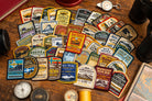 Adventure Patch Company Scottish Mountain patches collection shot – woven hiking patches for Munro baggers
