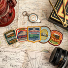 Adventure Patch Company Yorkshire Dales patches hero shot – woven patches on outdoor gear