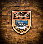 Vincent Pyramid waterproof vinyl sticker – 5cm x 6.2cm, UV resistant, dishwasher safe, Monte Rosa sticker