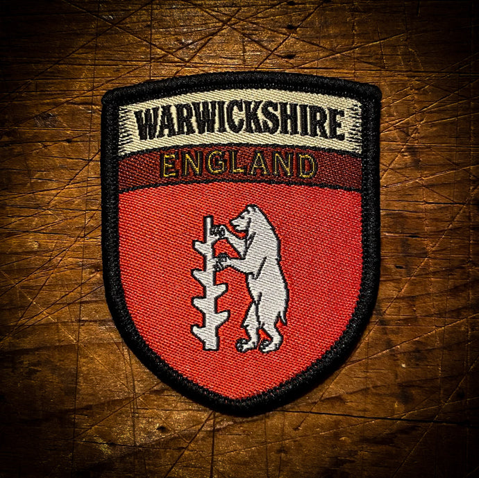 Warwickshire county flag patch