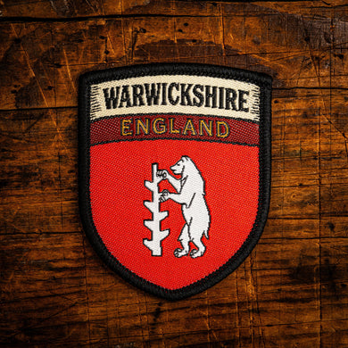 Warwickshire county flag patch