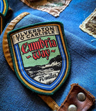 Lake District patches collection including Cumbria Way - retro woven hiking patches