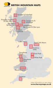 Ben Nevis & Glen Coe (British Mountain Map) by Harvey Maps