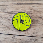 Peak District National Park 70th Anniversary commemorative enamel pin – millstones design, 25mm x 25mm