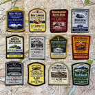 Full set of 12 Scottish Mountain patches – Ben Lomond included, retro woven patch collection